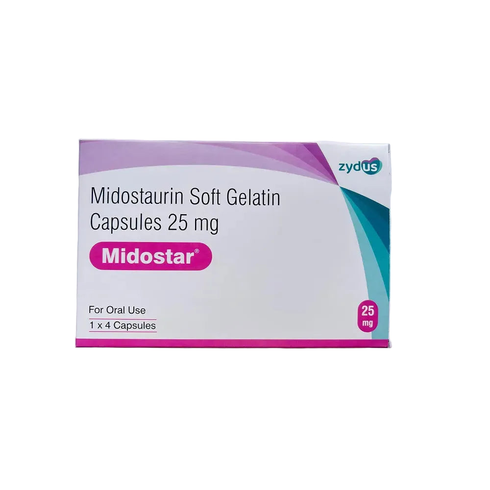 MIDOSTAR 25MG CAP Main image